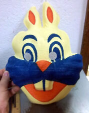 Vintage Gauze BUGS BUNNY colorful creepy Halloween mask from the 1940s, UNIQUE picture