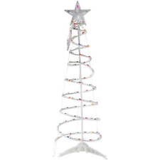 4ft Lighted Spiral Christmas Tree with Star Tree Topper, Multi Lights picture