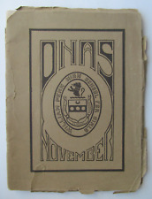 Onas: Wm Penn High School For Girls Student Magazine- November 1913 Philadelphia picture