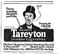 1915 Herbert Tareyton London Cigarettes Smoking Mixture Vintage Antique Print Ad picture