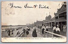 The Board Walk Rockaway Beach New York — Antique Postcard c. 1905 picture