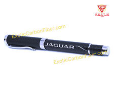Jaguar Silver Text and  Logo Carbon Fiber Ballpoint Pen - GREAT GIFT picture
