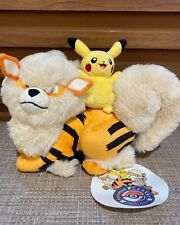 Pokemon Center Okinawa 1st Anniversary Pikachu Arcanine Windy Plush Japan New picture