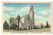 Pasadena California c1940's Westminster Presbyterian Church, religion picture