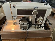 Vintage Dial N Sew Sewing Machine Model 316 W/Foot Pedal and Cover picture