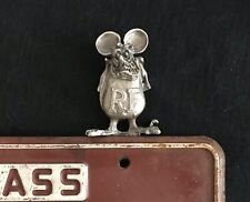 BIG DADDY ROTH RAT FINK HOT ROD SOLID METAL  LICENSE PLATE TOPPER picture
