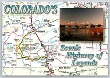 POSTCARD Colorado's Scenic Highway of Legends Spanish Peaks picture