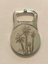 Vintage Christofle France Silver Plate Bottle Opener Eagle and Palm Trees picture
