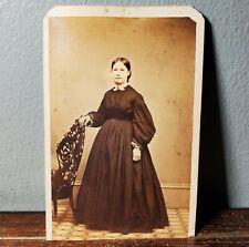 1864-66 CDV Portrait Photo of Beautiful Woman from Bethlehem, PA w/ Tax Stamp picture