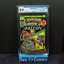 Captain America 178 (10/74) CGC 8.0 Falcon Solo Story. Lucifer Appearance. picture