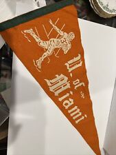 Vintage University of Miami Pennant picture