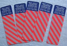 (5) 1970's Safety Decals from Allied Van Lines, Arlington Storage, Arlington, MA picture