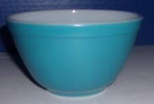 Pre Owned Vintage Blue Small Pyrex Mixing Bowl picture