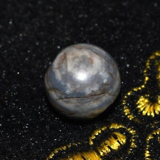 Genuine Ancient Round Pyu Agate Stone Dzi Bead in Good Condition with Eye picture