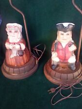 Inn KEEPER''S  and  Wife...Mr & Mrs Hendrickson Toby ( PAIR of LAMPS ). picture