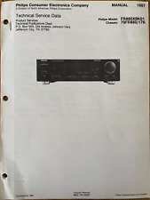PHILIPS 1667 FR880XBK01 70FR880/17R INTEGRATED STEREO AMPLIFIER REPAIR MANUAL picture