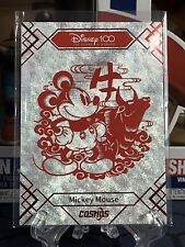 Kakawow COSMOS Disney ALL-STAR Paper Cut Mickey Mouse  #JZ-02  Zodiac Ox /159 picture
