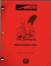 Simpsons Script w/Original Art Animation Production Pencils DABF06 SC-296 A3  picture