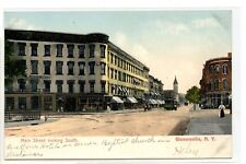 VINTAGE DB POSTCARD ~ GLOVERSVILLE New York ~ Main Street Looking South Trolley  picture