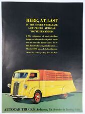 Autocar Trucks Vintage 1937 Ad Delivery Hauling Work Ardmore Pennsylvania   picture