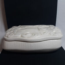 Yozie '98 Ceramic Art Nouveau Style Ornate Vicorian small Jealry Box picture