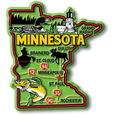 Minnesota Colorful State Magnet by Classic Magnets, 3