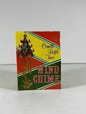 Vintage 1974 Made In Japan Candle Light Tree Wind Chime Hanging Angel - NIB picture
