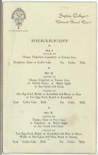 c1933 The Biltmore Hotel breakfast menu - Stephens College 13th Annual Tour picture