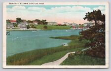 Massachusetts MA Cape Cod Lewis Bay Hyannis Fishing Boats Postcard picture
