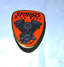 Harley Davidson Sturgis  Black Hills South Dakota Vintage 1994 Vest Rally Pin. picture