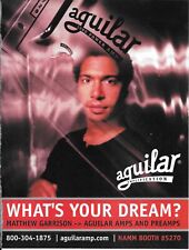 AGUILAR AMPS - Matthew Garrison  - 2001 Print Advertisement picture