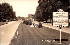 Real Photo Postcard South Main Street in Brookfield, Missouri picture