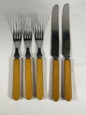 Set of 5 Vintage Royal Brand Cutlery Co.  BAKELITE Flatware Art Deco Style picture