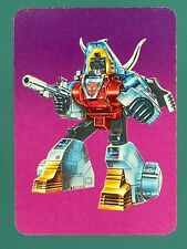 1985 Hasbro Transformers Series One Card #33 - Slag (Purple Variant) picture