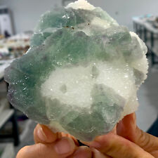 1.22LB natural green cubic Fluorite Crystal Cluster mineral sample picture