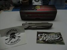 New Spartan Blades Kranos Folding Knife Ti/Green G-10 (3.3