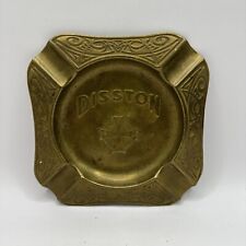ANTIQUE DISSTON & SONS SAWS ART NOUVEAU ASHTRAY SOLID  BRASS ORNATE GREAT SHAPE picture