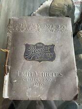 Racine Sattley Light Vehicles Catalogue No 4 1907 Rare Carriage Buggy Wagon picture