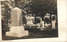 POET'S CEMETERY GRAVE real photo postcard rppc HAZEL GREEN WISCONSIN WI PERCIVAL picture