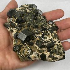 HIGH QUALITY LARGE DRUZY EPIDOTE FROM PERU PERFECT DEEP GREEN  528.51 GRAMS picture