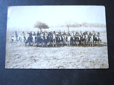 vTg 1910 Miller Bros 101 Ranch The Line Up Indian photo Great RARE RPPC Postcard picture