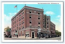 c1910's The Penn Beaver Hotel Building Cars Rochester Pennsylvania PA Postcard picture