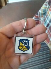 Vintage Navy Blue Angels Jet Airplanes Air Show Aviation Airshow Plane Keychain picture
