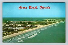 Cocoa Beach FL-Florida, Panoramic Cocoa Beach, Vintage Postcard picture