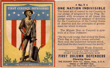 R50 Goudey, First Column Defenders, 1940, #9 One Nation Indivisible, Flag (A97) picture