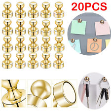 20x Fridge Magnets for Whiteboard Refrigerator Magnets Metal Magnets Gold Plated picture