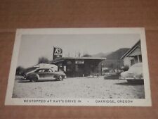 OAKRIDGE OREGON - 1940's-1950's POSTCARD - KAY'S DRIVE IN - LANE COUNTY picture