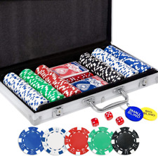 300 Pcs Poker Chips with Aluminum Case, 11.5 Gram Casino Chips for Texas Holdem  picture