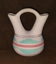 Vintage Tesa Hand-Painted Traditional Wedding Vase Southwestern Design 4