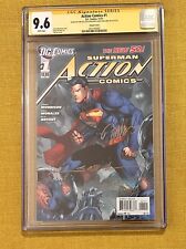New52 Action Comics #1 Variant Signed Jim Lee Scott Williams Sinclair CGC 9.6 SS picture
